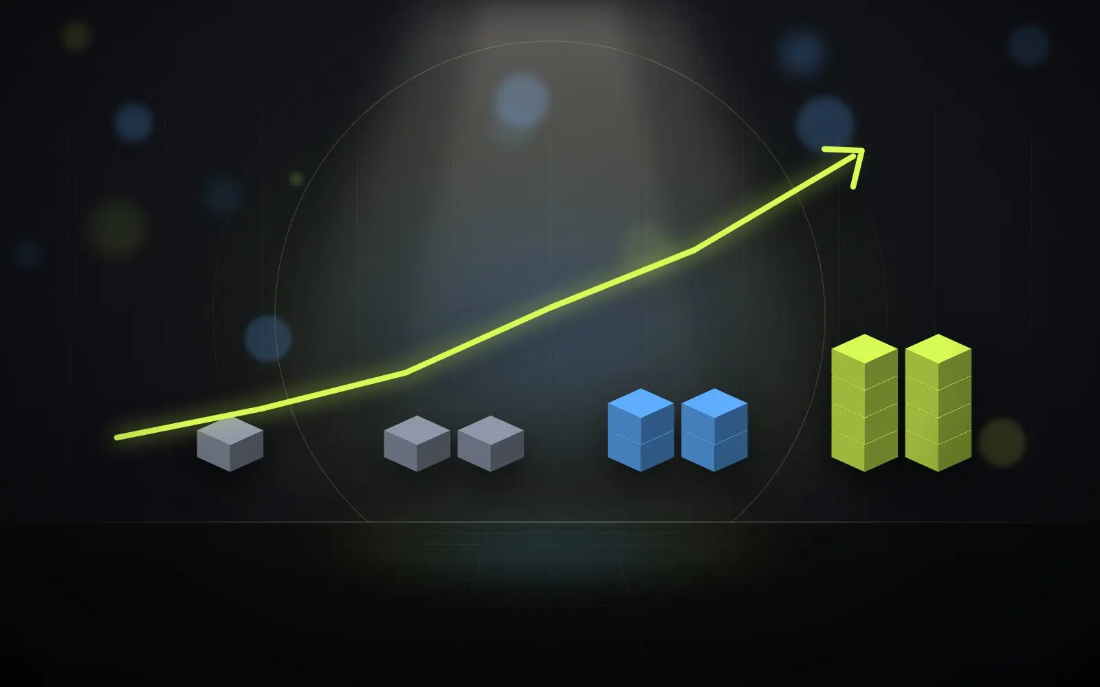 Illustrazione: container che si moltiplicano mentre il carico cresce